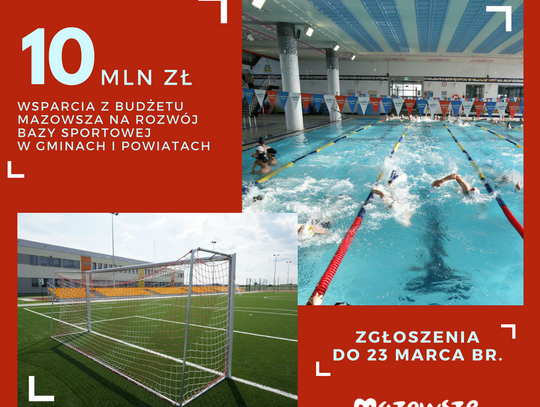 10 mln zł na obiekty sportowe - Mazowsze wspiera sport - 7 dni na Mazowszu