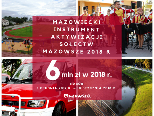 6 mln zł z budżetu Mazowsza na rozwój mazowieckiej wsi - 7 dni na Mazowszu