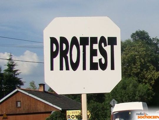 Blokada dróg w  Wiskitkach i Aleksandrowie