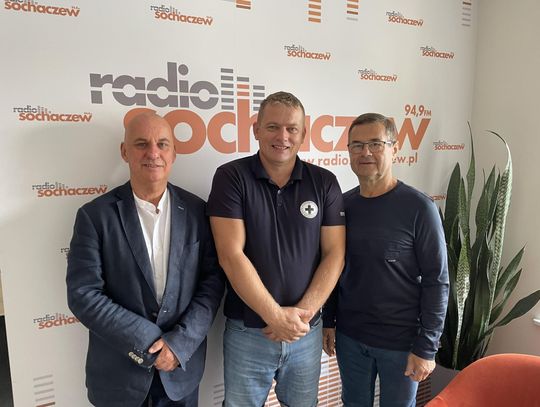 Dariusz Stefaniak, Bogumił Gajda i Romuald Kajak z sochaczewskiego WOPR 26.09.2024