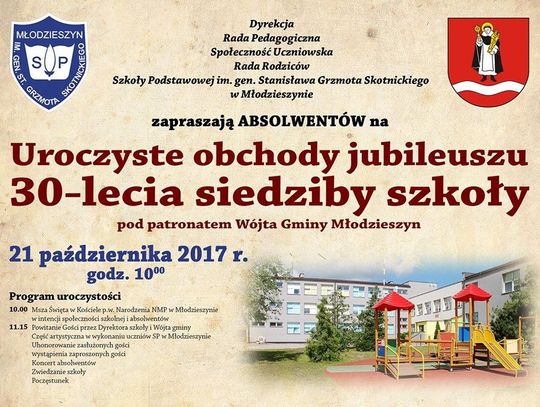 Jubileusz 30-lecia siedziby Szkoły Podstawowej w Młodzieszynie