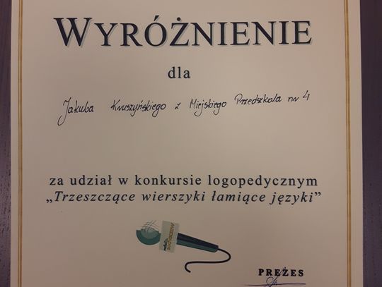 Konkurs logopedyczny w przedszkolu Leśne Skrzaty