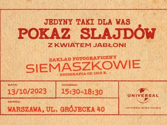 Kwiat Jabłoni zaprasza fanów do Zakładu Fotograficznego w Warszawie. Premiera nowego albumu - "Pokaz Slajdów" już za tydzień!