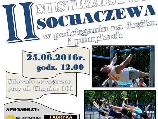 Mistrzostwa Sochaczewa w podciąganiu na drążku i pompkach!