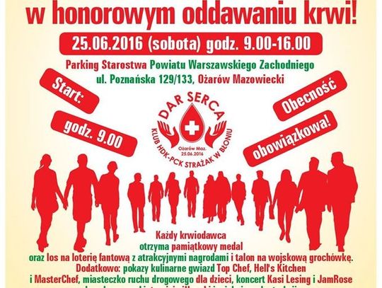Oddaj krew w Ożarowie!