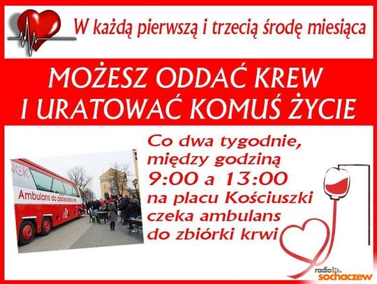 Oddając krew ratujesz życie!