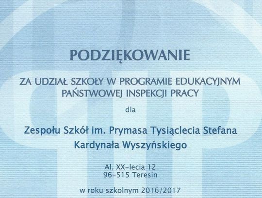 PIP dziękuje Teresinowi