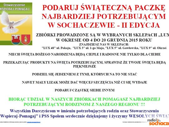 Pomóż potrzebującym w Sochaczewie