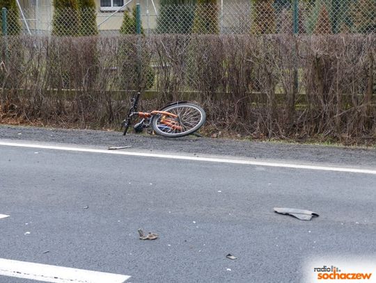 Potrącenie rowerzysty w okolicach Łowicza
