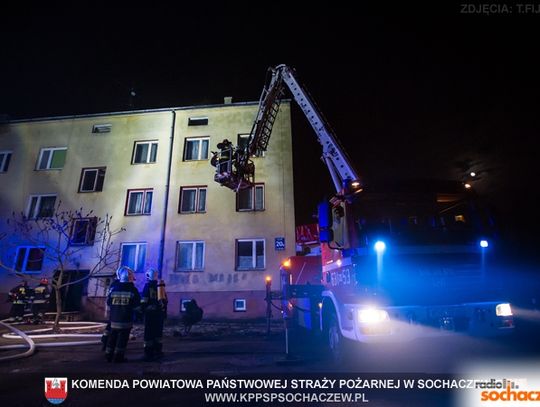 Pożar przy ul. Korczaka w Sochaczewie