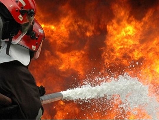 Pożar stodoły w miejscowości Nowe Paski