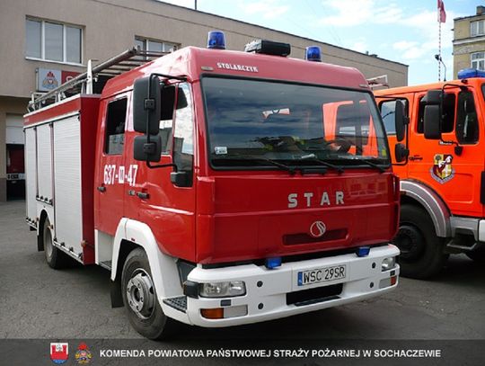 Pożar w Sochaczewie przy alei 600-Lecia. Jedna osoba trafiła do szpitala.