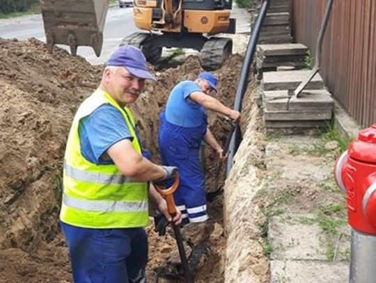 Przebudowa sieci wodociągowej w ulicy Chopina