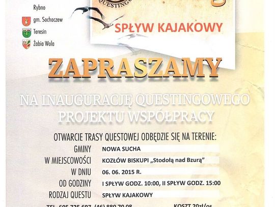 Questing - spływ kajakowy