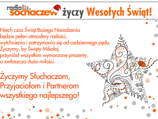 Radio Sochaczew życzy Wesołych Świąt