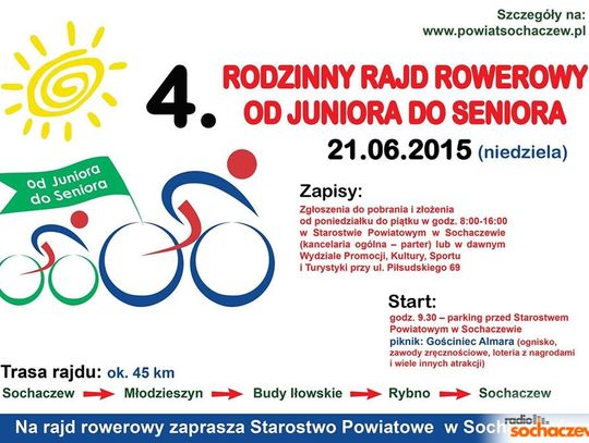 Rajd rowerowy "Od juniora do seniora" już w niedzielę!