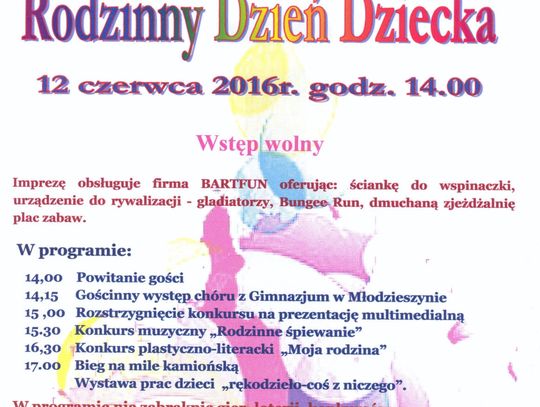Rodzinny Dzień Dziecka w Młodzieszynie