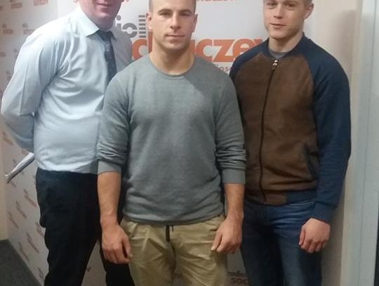 Rugbiści z wizytą u Tomasza Marciniaka