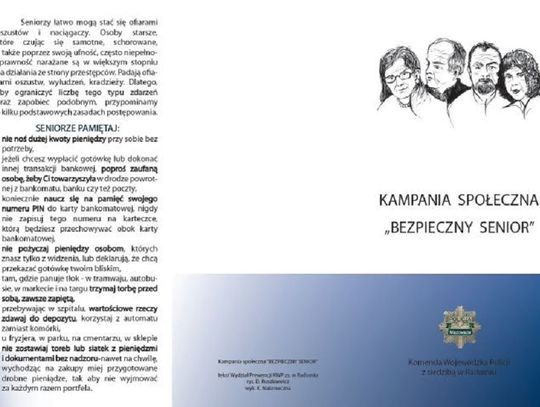Sochaczewska policja prowadzi akcję "Bezpieczny Senior"
