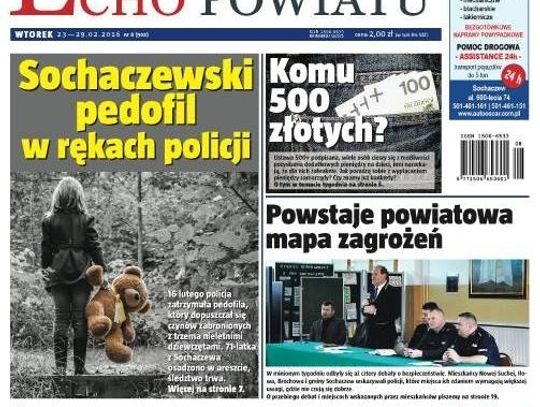 Sochaczewski pedofil zatrzymany