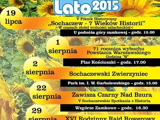 Sochaczewskie lato 2015 - rozkład jazdy