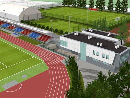 Stadion Sochaczew: na początek trybuna z dachem