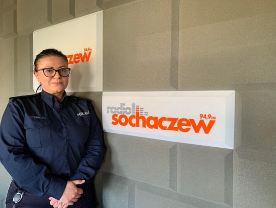 Starszy aspirant Agnieszka Dzik oficer prasowy Komendanta Powiatowego Policji w Sochaczewie
