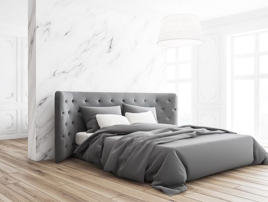 Sypialnia w stylu kontynentalnym w nowoczesnym mieszkaniu Sypialnia w stylu kontynentalnym w nowoczesnym mieszkaniu