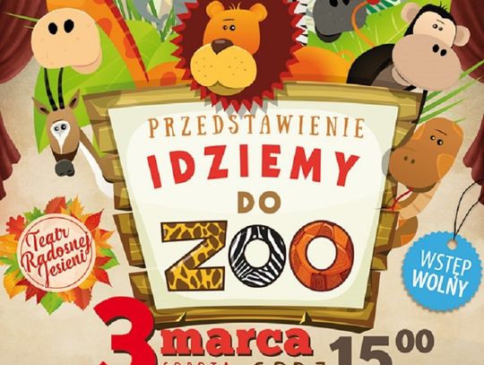 Teatr Radosnej Jesieni zaprasza na interaktywny i edukacyjny spektakl dla dzieci "Idziemy do ZOO"