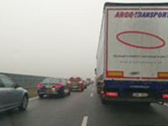Utrudnienia na autostradzie A2 w kierunku Warszawy