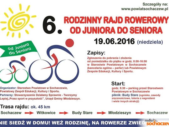 W niedzielę rajd rowerowy!
