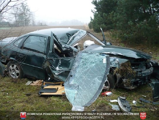 Wczoraj strażacy dwa razy wyjeżdżali do wypadków na drogach powiatu sochaczewskiego