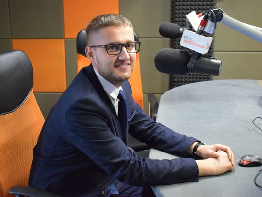 Wójt Damian Jaworski gościem Radia Sochaczew