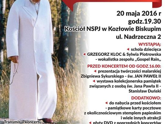 X Jubileuszowy koncert papieski w Kozłowie Biskupim