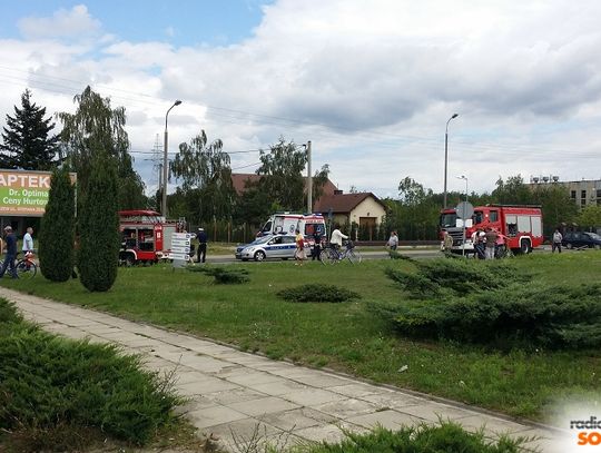 Zdarzenie drogowe w okolicach szpitala w Sochaczewie