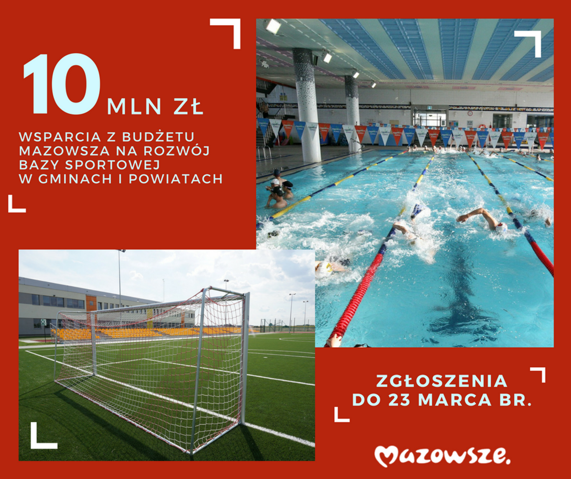 10 mln zł na obiekty sportowe - Mazowsze wspiera sport - 7 dni na Mazowszu