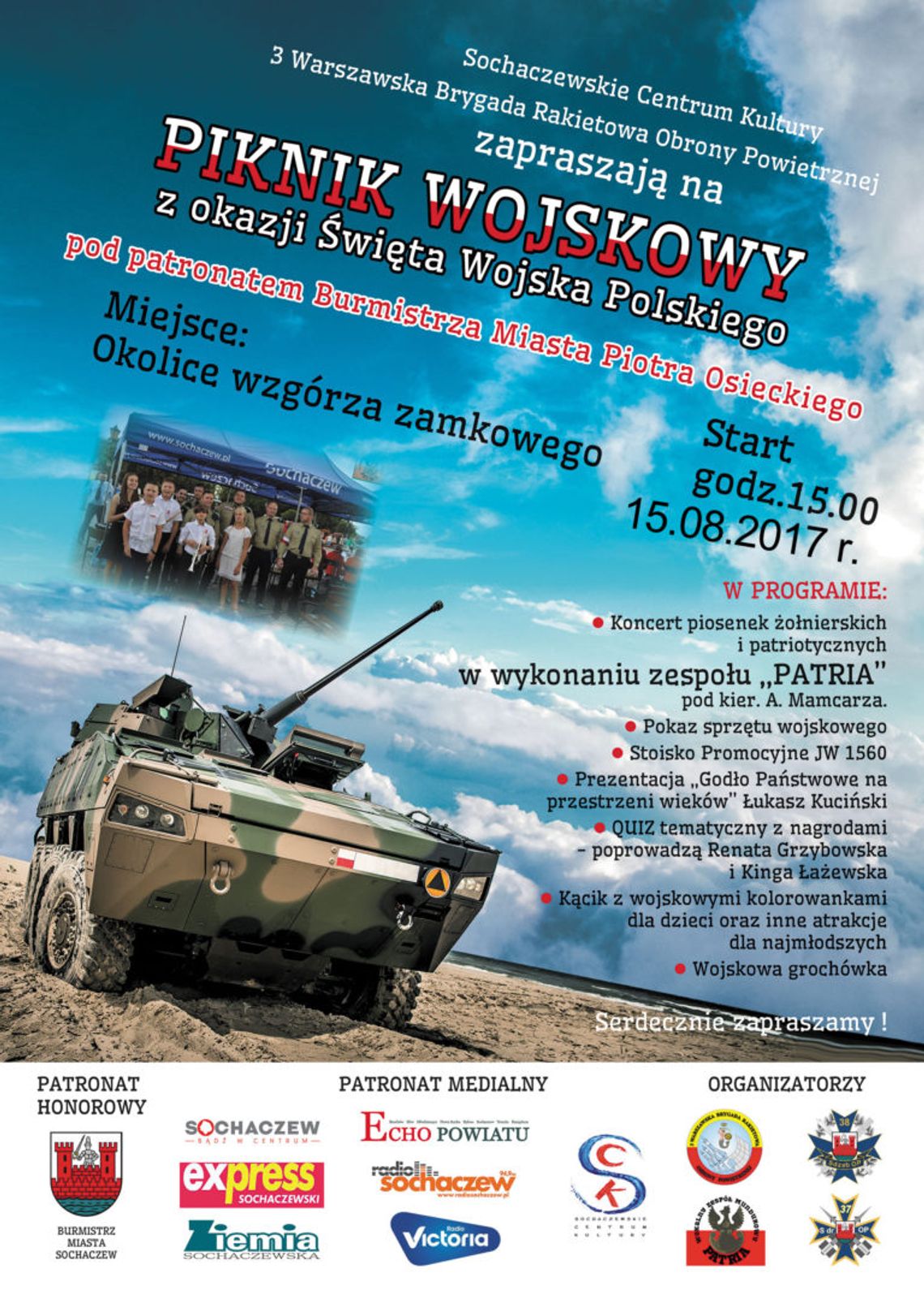 15 sierpnia w Sochaczewie po raz pierwszy odbędzie się piknik wojskowy [ROZMOWA]