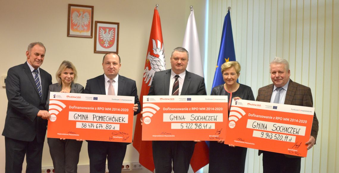 54 mln unijnego wsparcia na inwestycje w  powiecie sochaczewskim i w gminie Pomiechówek - 7 dni na Mazowszu