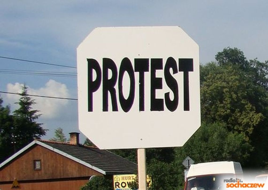 Blokada dróg w  Wiskitkach i Aleksandrowie