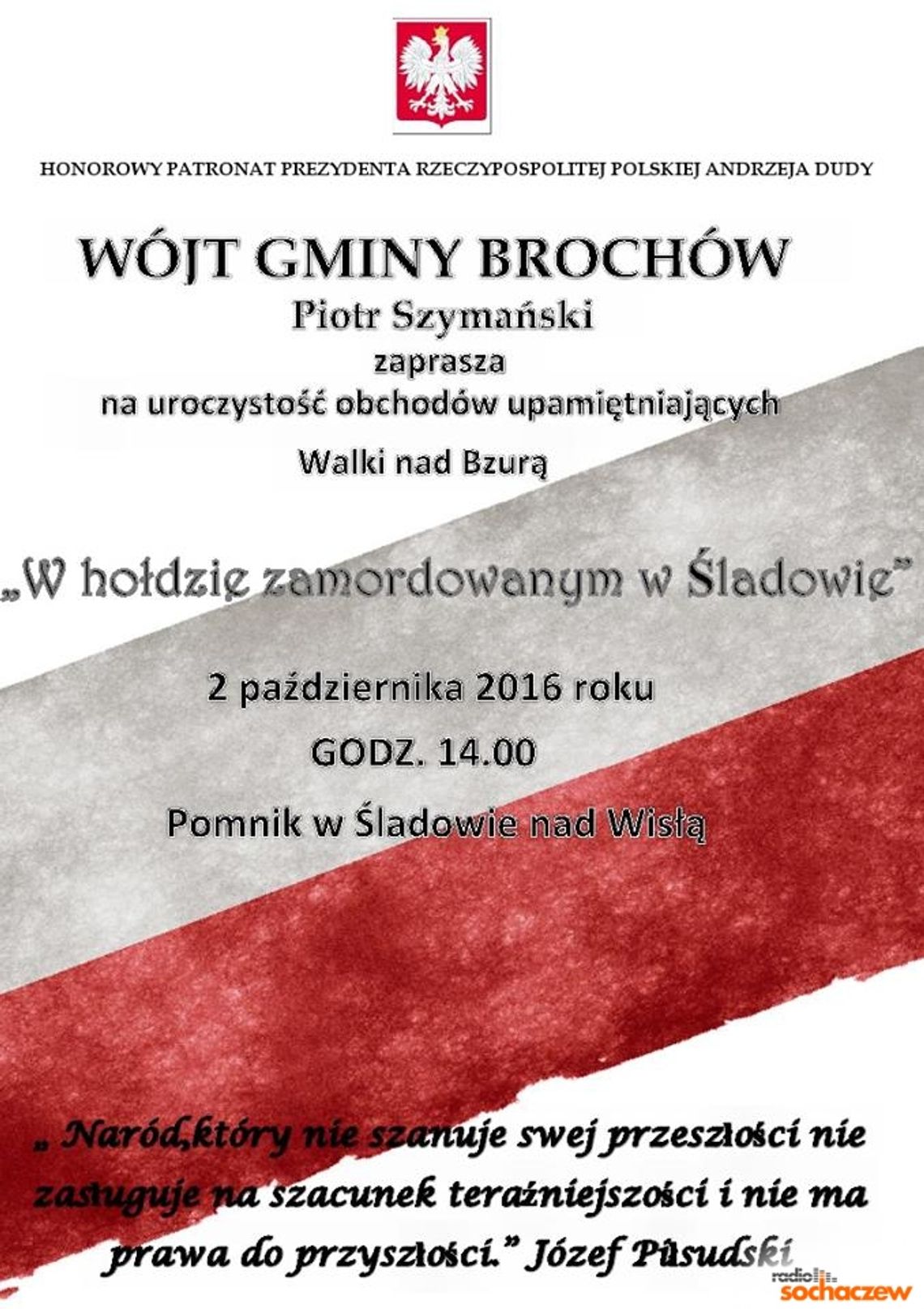 Brochów: Uroczystości upamiętniające WALKI NAD BZURĄ