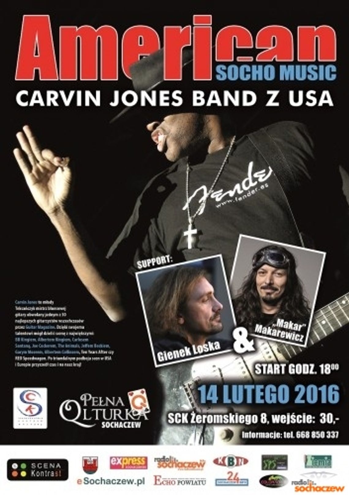 CARVIN JONES BAND & GIENEK LOSKA w Sochaczewie CARVIN JONES BAND & GIENEK LOSKA w Sochaczewie