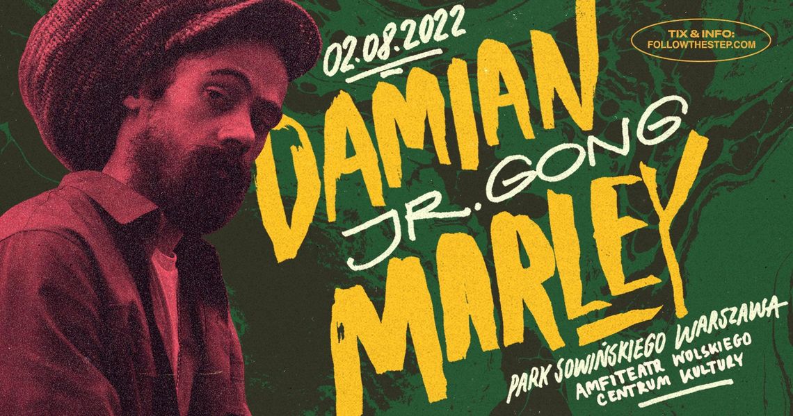 Damian "Jr. Gong" Marley - syn Boba Marleya wystąpi w Warszawie!