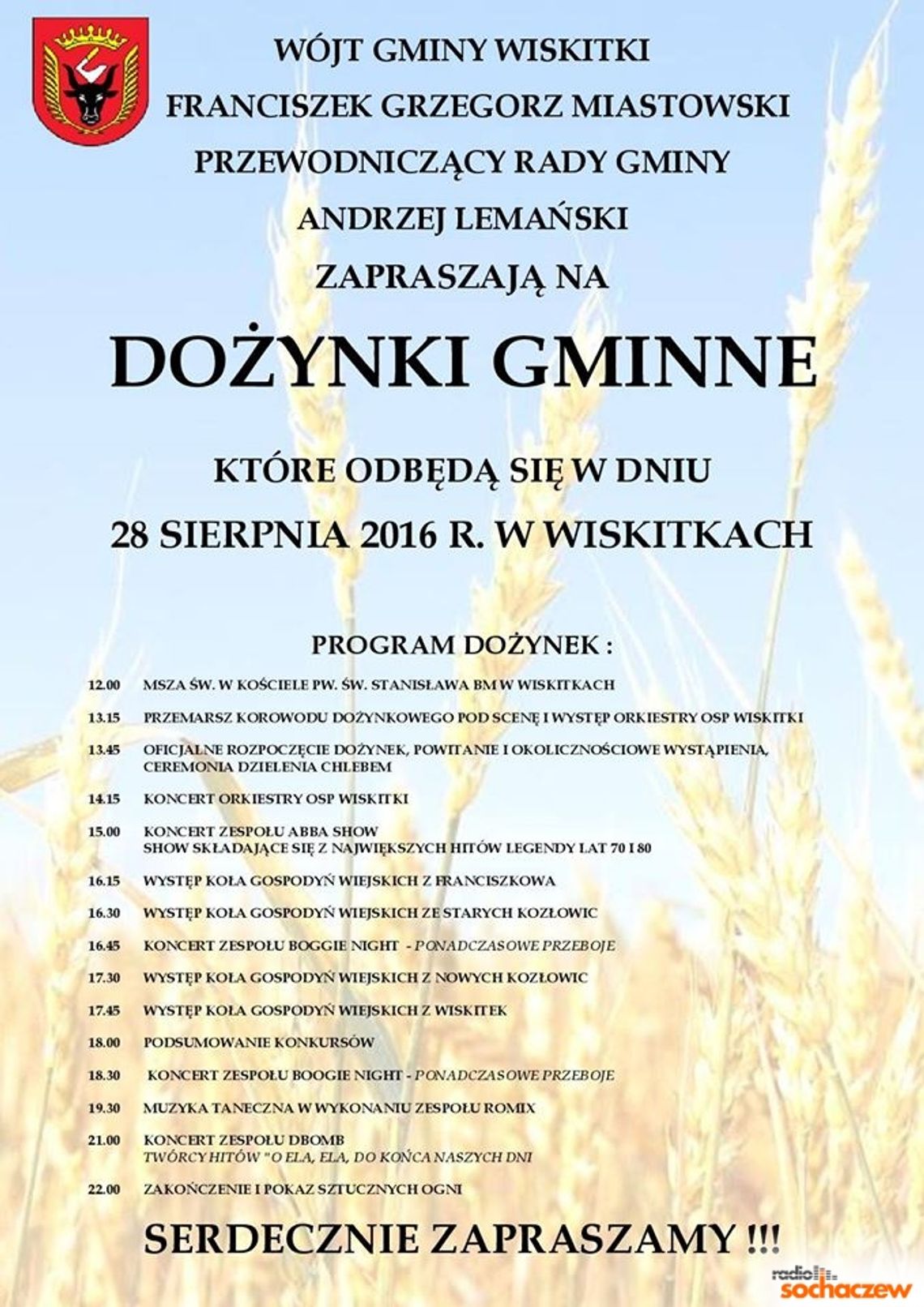 Dożynki 2016 - Wiskitki