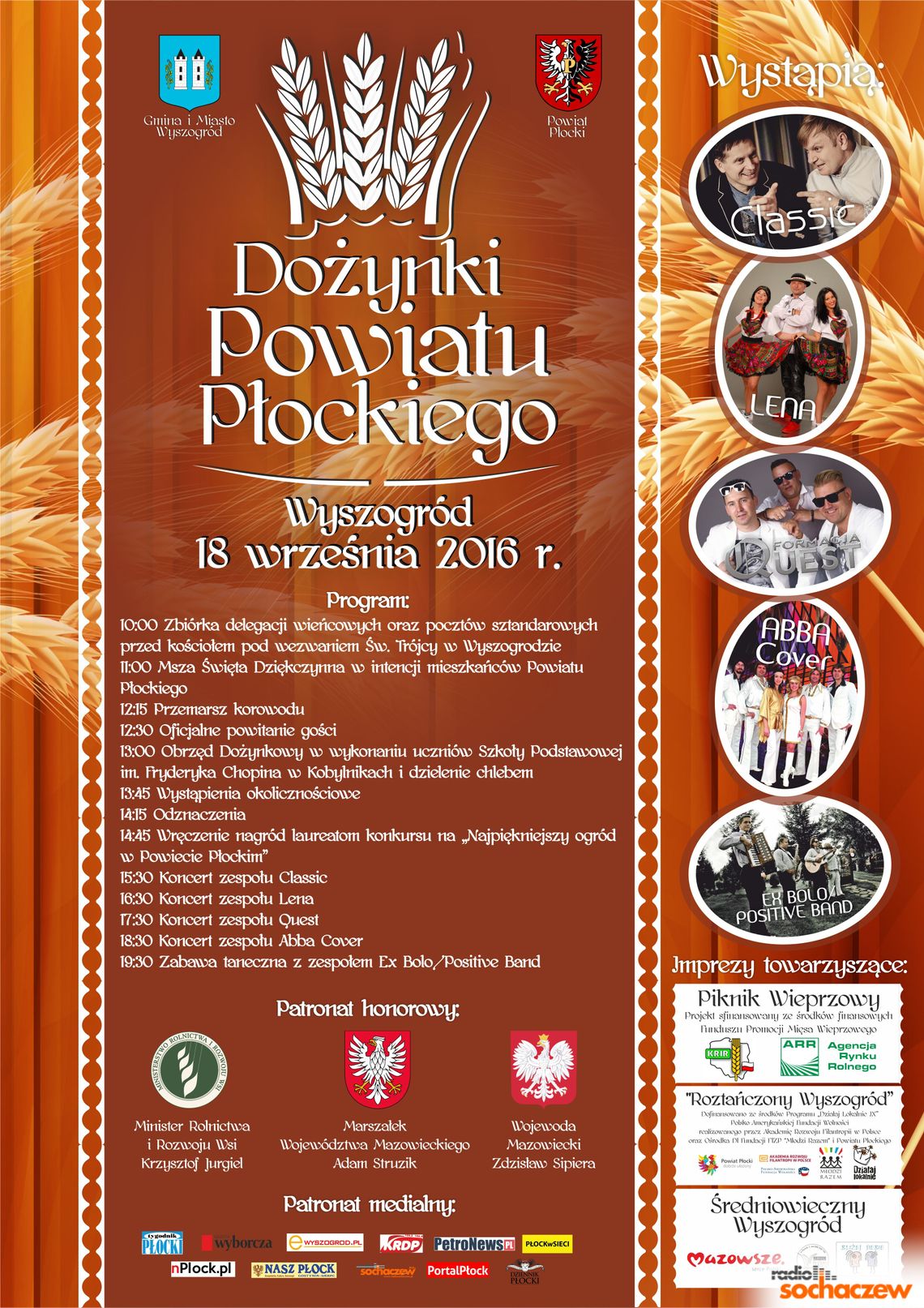 Dożynki powiatu płockiego w Wyszogrodzie