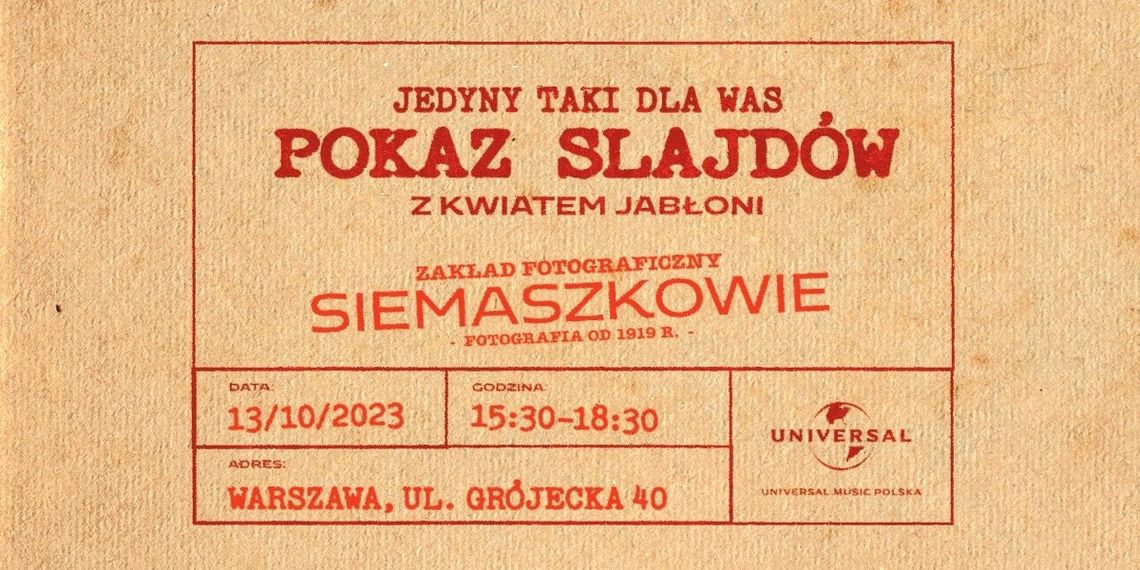 Kwiat Jabłoni zaprasza fanów do Zakładu Fotograficznego w Warszawie. Premiera nowego albumu - "Pokaz Slajdów" już za tydzień!