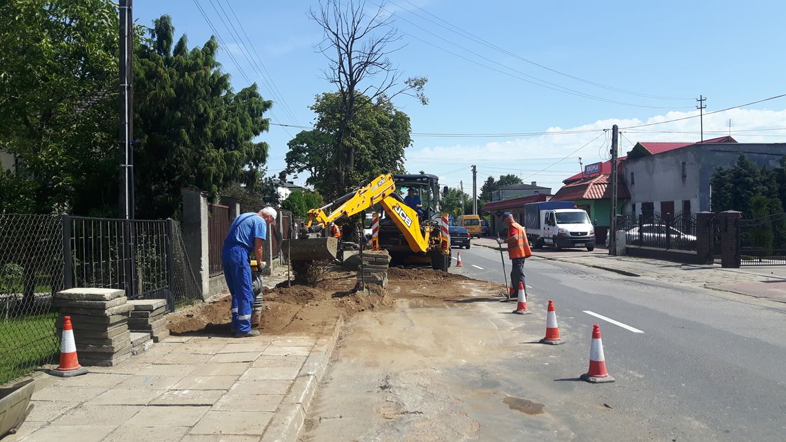 Modernizacja sieci wodociągowej na Chopina w toku