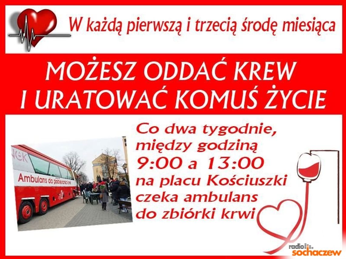 Oddając krew ratujesz życie!