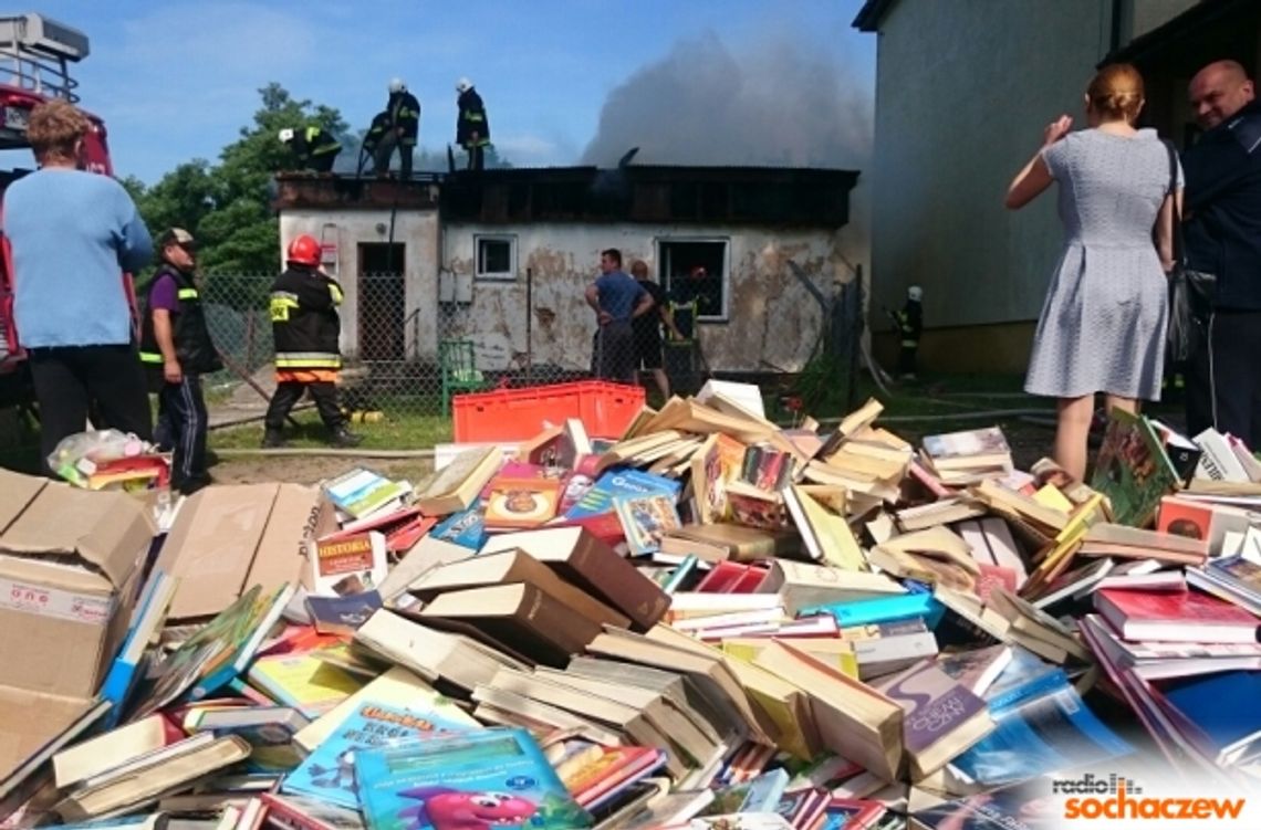 Pożar biblioteki pod Płockiem Pożar biblioteki pod Płockiem