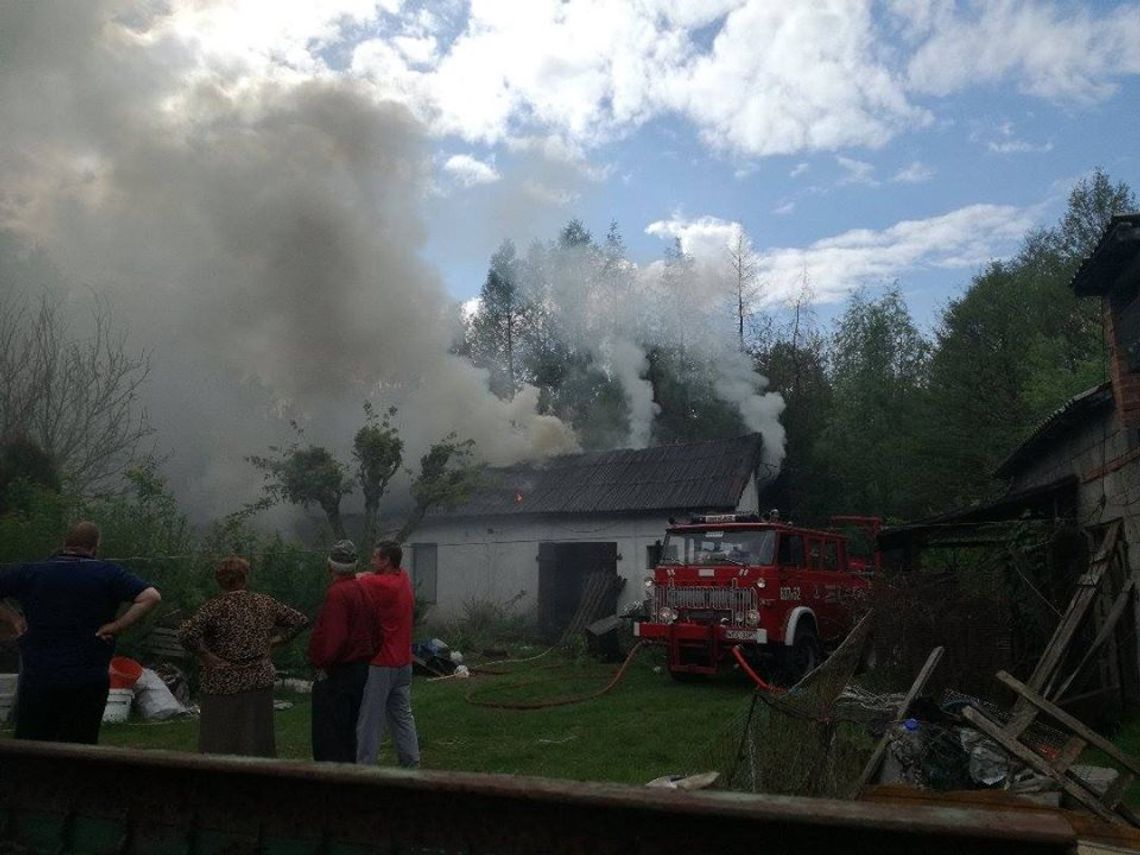 Pożar domu w Budach Iłowskich