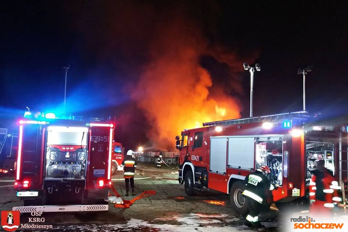 Pożar magazynów w Żdżarowie Pożar magazynów w Żdżarowie